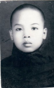 Sayadaw U Jotika, at 13 years old, one year after ordinating as a novice monk