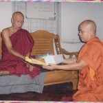 Sayadaw U Jotika with Monywa Sayadaw U Nandobhasa.