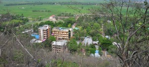 An aerial view of Oo Yin Pariyatti Monastery