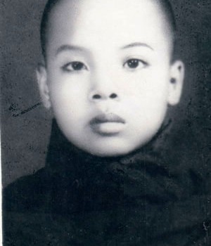 Sayadaw U Jotika, at 13 years old, one year after ordinating as a novice monk